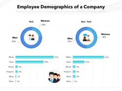 Employee demographics of a company