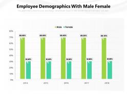 Employee demographics with male female