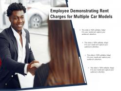 Employee Demonstrating Rent Charges For Multiple Car Models