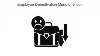 Employee Demotivation Monotone Icon In Powerpoint Pptx Png And Editable Eps Format