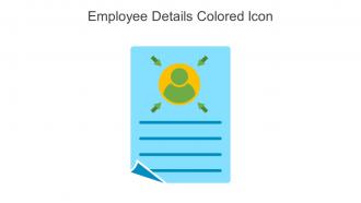 Employee Details Colored Icon In Powerpoint Pptx Png And Editable Eps Format