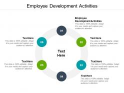 Employee development activities ppt powerpoint presentation inspiration background cpb