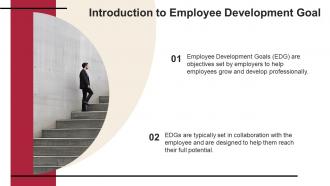 Employee Development Goal Powerpoint Presentation And Google Slides ICP Attractive Image