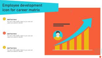Employee Development Icon For Career Matrix