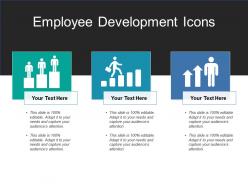 Employee development icons