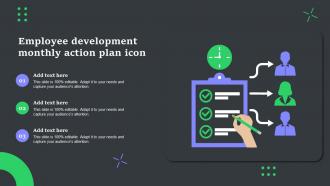 Employee Development Monthly Action Plan Icon