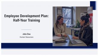 Employee Development Plan Half Year Training PPT Graphics AT
