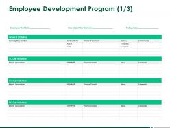 Employee Development Program Business A248 Ppt Powerpoint Presentation Layouts Designs