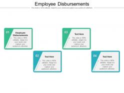 Employee disbursements ppt powerpoint presentation file portfolio cpb