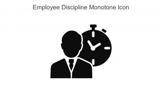 Employee Discipline Monotone Icon In Powerpoint Pptx Png And Editable Eps Format