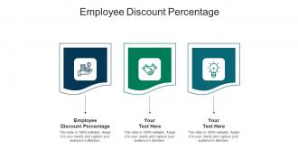 Employee discount percentage ppt powerpoint presentation pictures graphics cpb