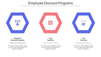 Employee Discount Programs Ppt Powerpoint Presentation Model Portfolio Cpb