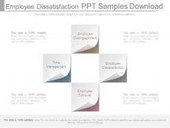 Employee dissatisfaction ppt samples download