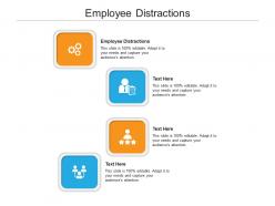 Employee distractions ppt powerpoint presentation file background designs cpb