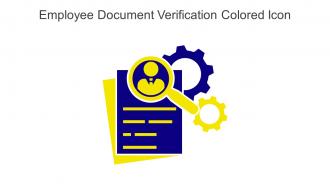 Employee Document Verification Colored Icon In Powerpoint Pptx Png And Editable Eps Format