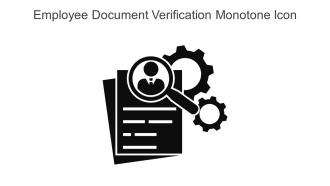 Employee Document Verification Monotone Icon In Powerpoint Pptx Png And Editable Eps Format