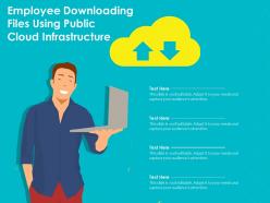 Employee downloading files using public cloud infrastructure