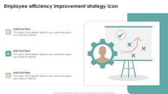 Employee Efficiency Improvement Strategy Icon