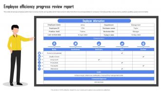 Employee Efficiency Progress Review Report