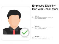 Employee eligibility icon with check mark