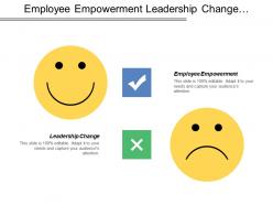 Employee empowerment leadership change effective communication education training