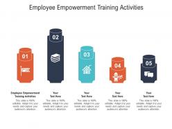 Employee empowerment training activities ppt powerpoint presentation summary elements cpb
