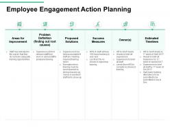Employee Engagement Action Planning Improvement Ppt Presentation Slides Grid
