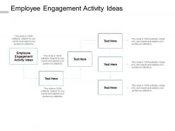 Employee engagement activity ideas ppt powerpoint presentation portfolio cpb