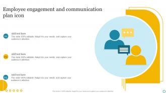 Employee Engagement And Communication Plan Icon