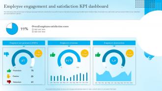 Employee Engagement And Satisfaction KPI Dashboard Strategic Staff Engagement Action Plan