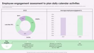 Employee Engagement Assessment To Plan Daily Calendar Activities