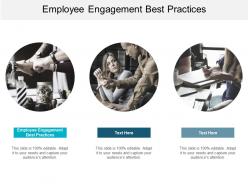 Employee engagement best practices ppt powerpoint presentation slides maker cpb