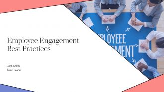 Employee Engagement Best Practices PPT Template AT