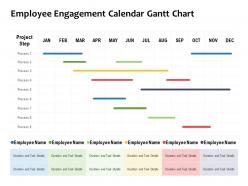 Employee engagement calendar gantt chart