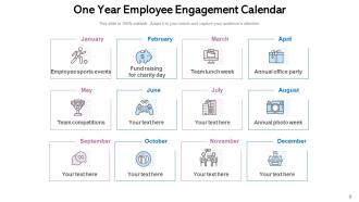 Employee Engagement Calendar Team Management Gantt Chart Marking Weekly Organisation