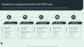 Employee Engagement Ideas For HR Team