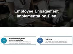 Employee engagement implementation plan ppt powerpoint presentation slide download cpb