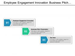 Employee engagement innovation business pitch presentation agency company schedule cpb