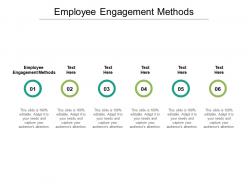 Employee engagement methods ppt powerpoint presentation summary cpb