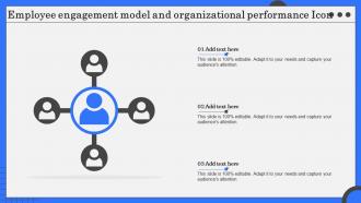 Employee Engagement Model And Organizational Performance Icon