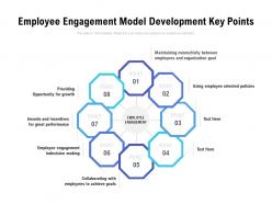 Employee engagement model development key points
