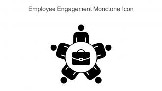 Employee Engagement Monotone Icon In Powerpoint Pptx Png And Editable Eps Format