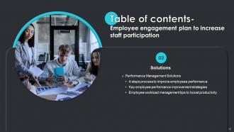 Employee Engagement Plan To Increase Staff Participation Powerpoint Presentation Slides Researched Captivating