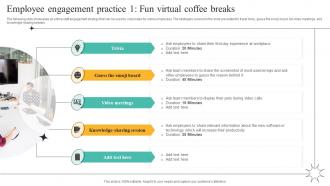Employee Engagement Practice 1 Fun Virtual Coffee Breaks Strategies To Manage Flexible Workforce