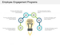 Employee engagement programs ppt powerpoint presentation portfolio information cpb