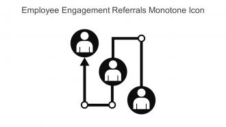 Employee Engagement Referrals Monotone Icon In Powerpoint Pptx Png And Editable Eps Format