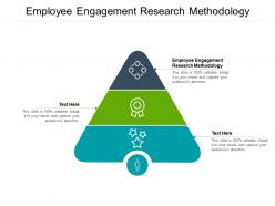 Employee engagement research methodology ppt powerpoint presentation summary cpb