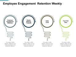 Employee engagement retention weekly meeting template sales cycle cpb
