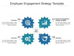 Employee engagement strategy template ppt powerpoint presentation inspiration background images cpb