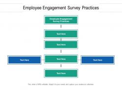 Employee engagement survey practices ppt powerpoint presentation gallery cpb